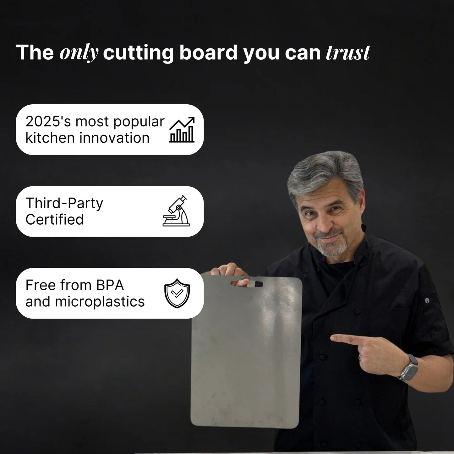 Pure Titanium Cutting Board