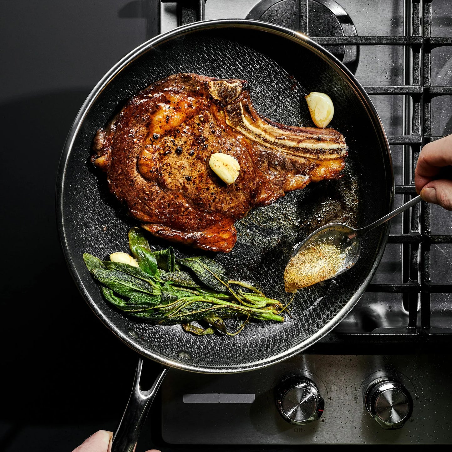 Hybrid Non-Stick Pan Set With Lids, 6-pc