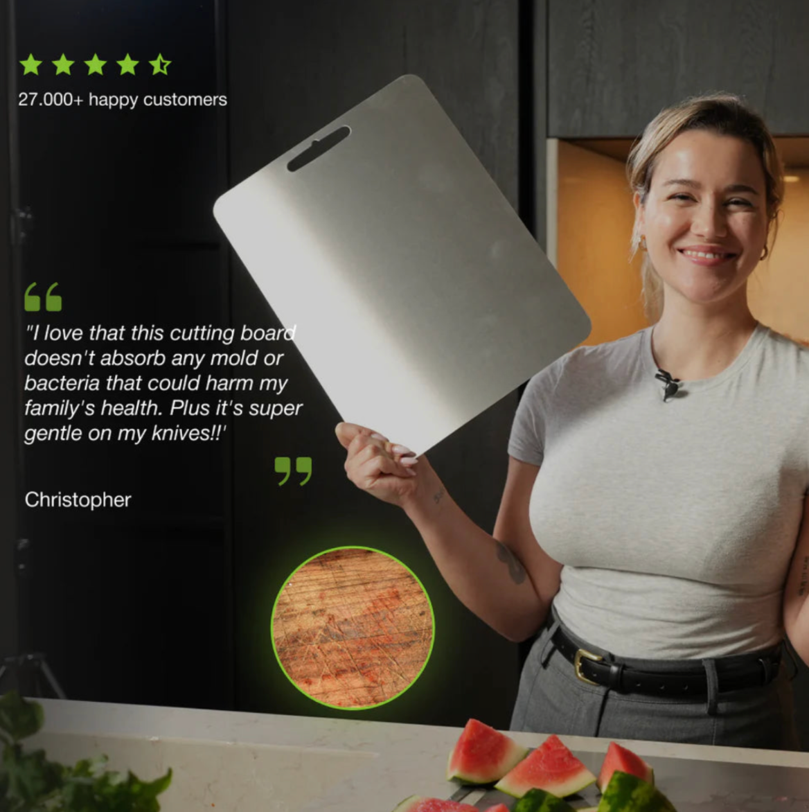 Pure Titanium Cutting Board