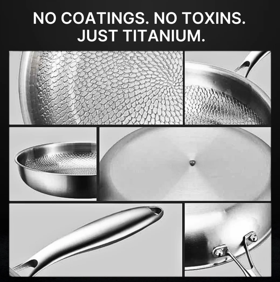 Titanium Wok Pan (30CM/12")