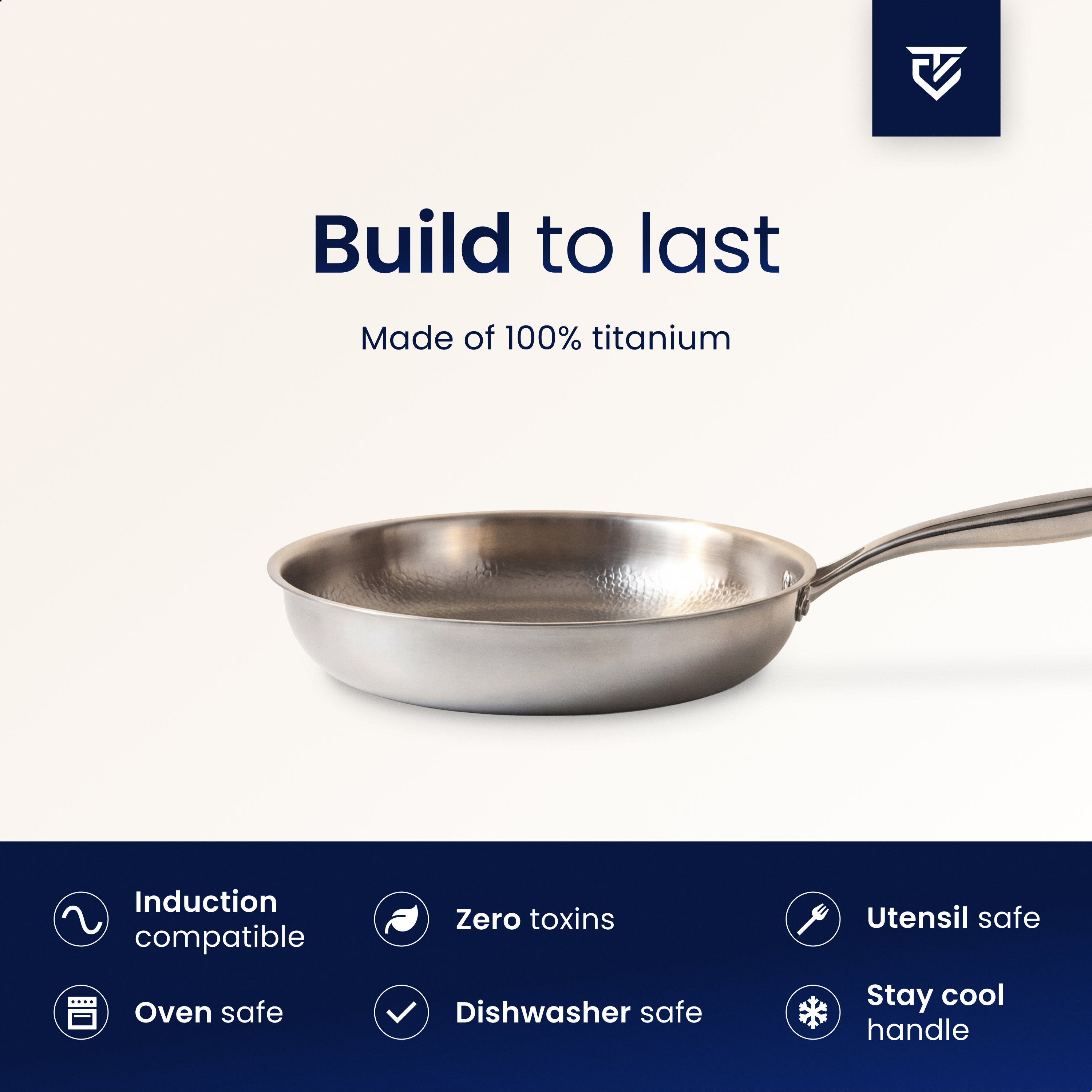 Titanium Fry Pan Pro® | Perfect Non-Stick Cooking without Forever Chemicals!