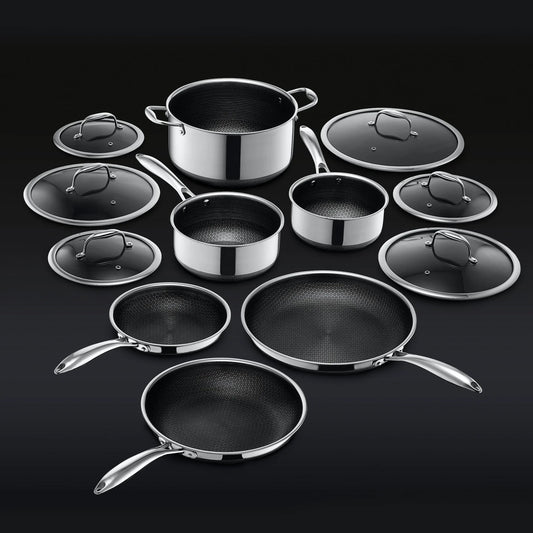 Titanium Pots/Pans Set Pro 12-Pc