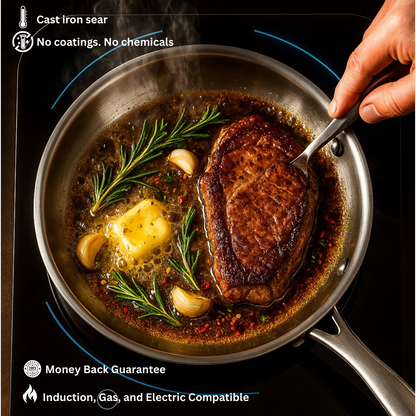 TitanCore® - A Pure Titanium Pan that stays Nonstick without Coatings or Chemicals
