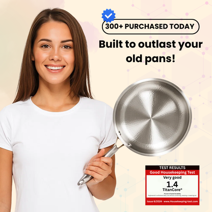 TitanCore® - A Pure Titanium Pan that stays Nonstick without Coatings or Chemicals