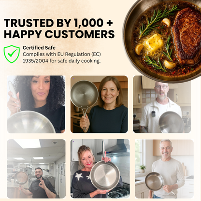 TitanCore® - A Pure Titanium Pan that stays Nonstick without Coatings or Chemicals
