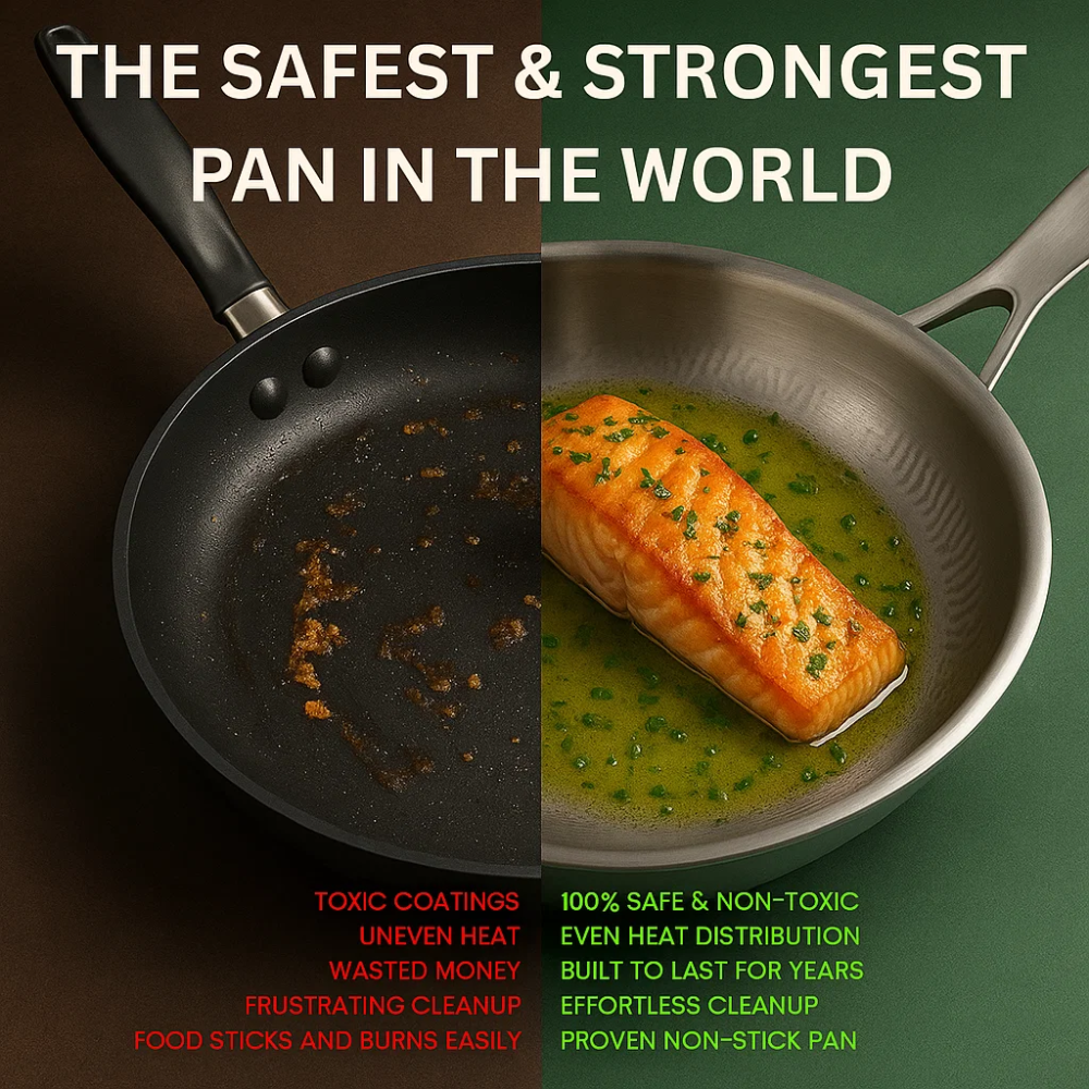 TitanCore® - A Pure Titanium Pan that stays Nonstick without Coatings or Chemicals