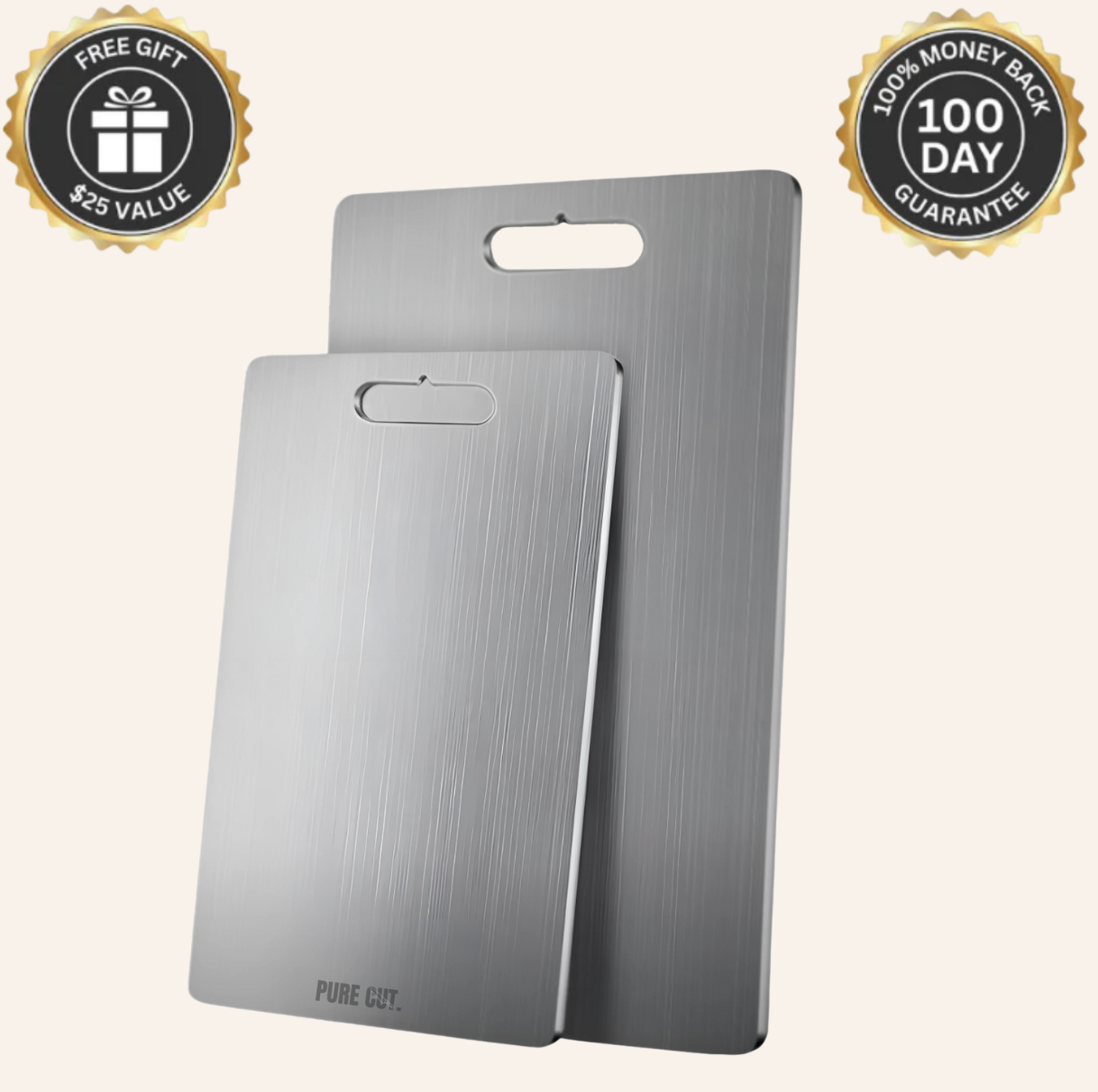 PureCut | Titanium Cutting Board